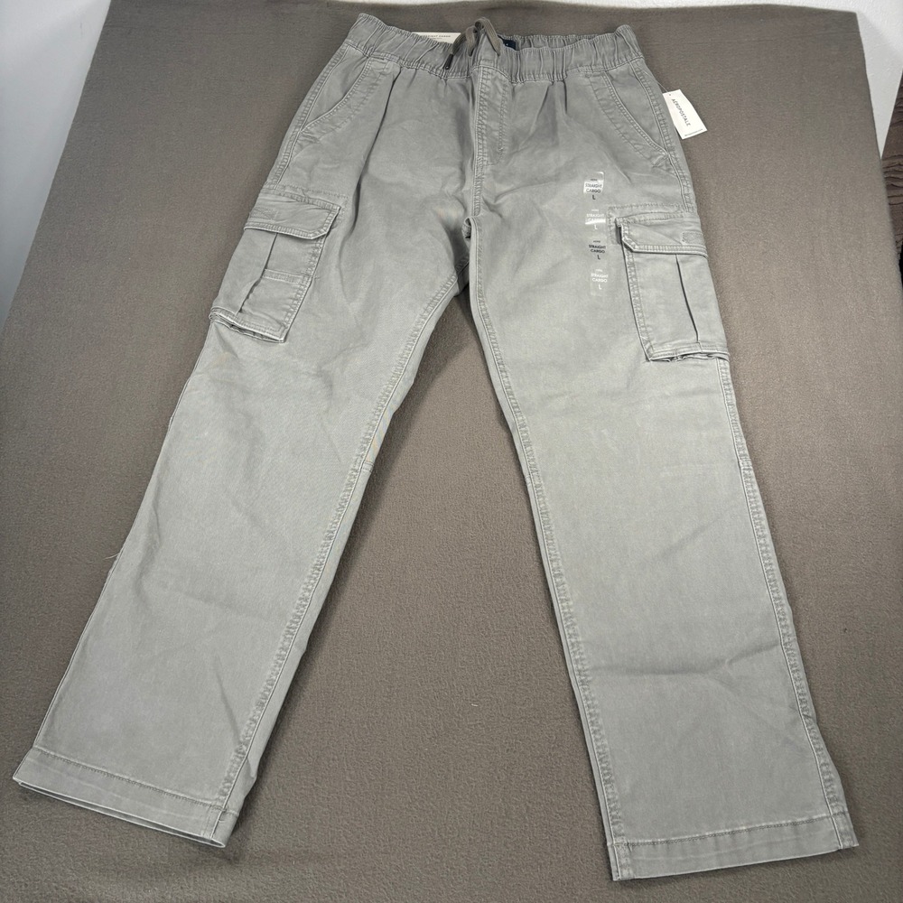 Aeropostale Straight Cargo Pants Mens Size L Grey Casual 145138